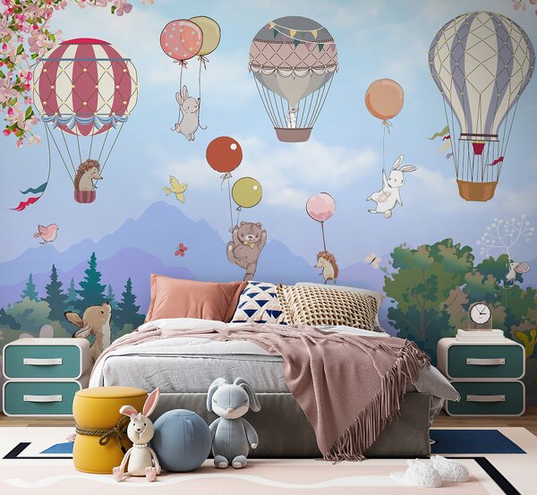 Fotótapéta Hőlégballon az égen, Modern fotótapéta, Modern fotótapéta, u98686 - Muralas.hu