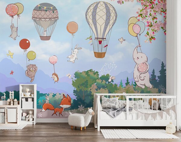 Fotótapéta Hőlégballon az égen, Modern fotótapéta, Modern fotótapéta, u98686 - Muralas.hu