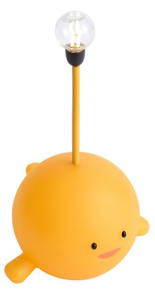 Modern sárga asztali lámpa LED-del, újratölthető - Bulby