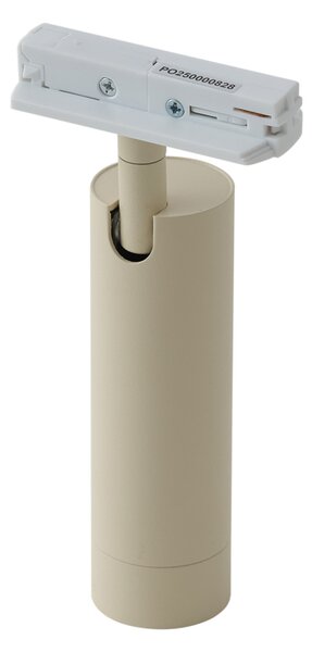 Modern bézs spotlámpa fehér adapterrel 1 fázisú sínrendszerhez GU10 35mm - Iconic Jeana Luxe