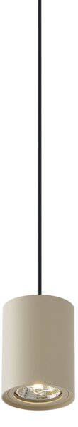 Modern, bézs függőlámpa fekete színnel, 1 fázisú sínrendszerhez GU10 70mm - Iconic Holt