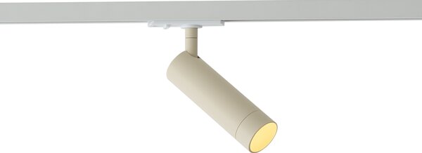 Modern bézs spotlámpa fehér adapterrel 1 fázisú sínrendszerhez GU10 35mm - Iconic Jeana Luxe