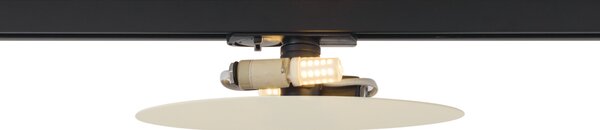 Modern bézs mennyezeti lámpa sínrendszerhez 1 fázisú 2-lámpás - Iconic Pulley