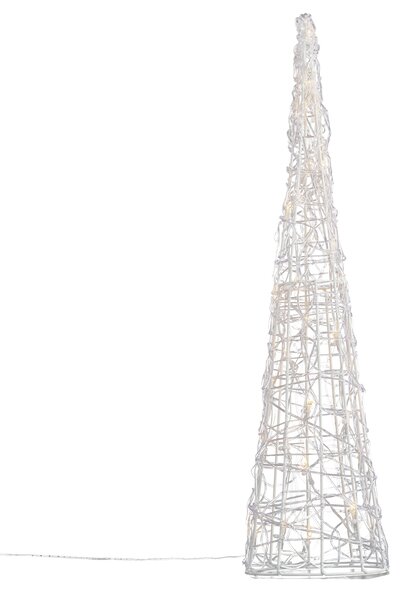 Karácsonyfa átlátszó 60cm LED-del IP44 - Coni