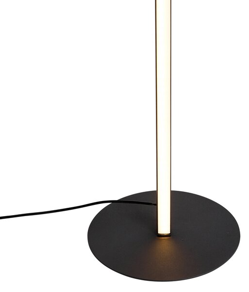 Design állólámpa fekete olvasólámpával, LED-del és érintéses fényerőszabályzóval - Throttle