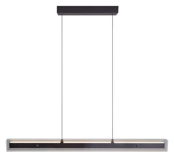 Modern függőlámpa fekete füstüveggel, LED-del és Easylift rendszerrel - Catch