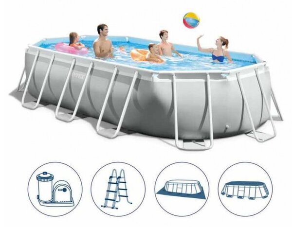 INTEX MetalPrism Set ovális medence 503 x 274 x 122 [cm]