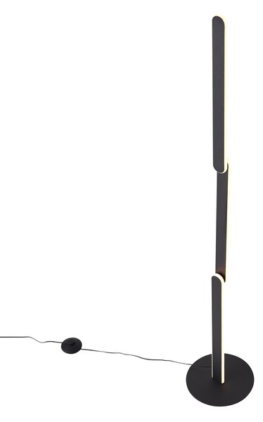 Design állólámpa fekete, LED-del, 3 fokozatban dimmelhető - Gate
