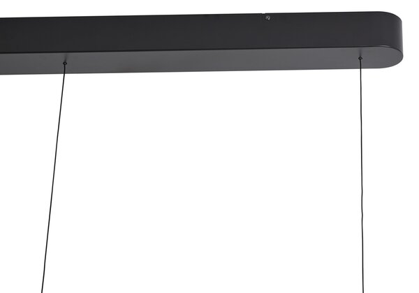 Fekete függőlámpa bézs színnel, LED-del, 3 lépésben dimmelhető, 3 izzós, Easylift - Witch