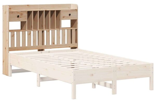VidaXL tömör fenyőfa fejtámla tárolóval 135 cm