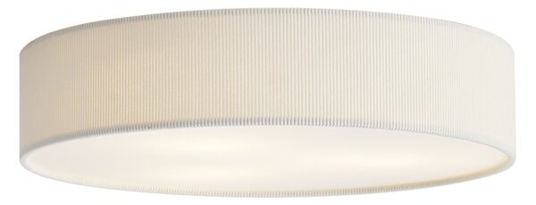 Modern mennyezeti lámpa fehér bársonyernyővel 46 cm 3-lámpás - Luz