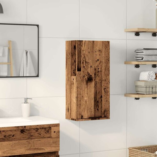 Vidaxl Fürdőszoba Szekrény - Kézműves Tölgy - 32x20x67 cm
