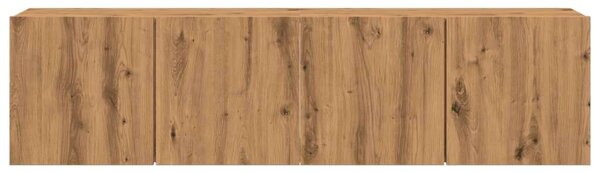 VidaXL Falra Szerelhető TV Szekrény - Tölgyfa - 80x30x41 cm (2 db)