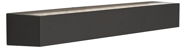 Ipari kültéri fali lámpa fekete 55 cm LED-del IP65 - Hannah
