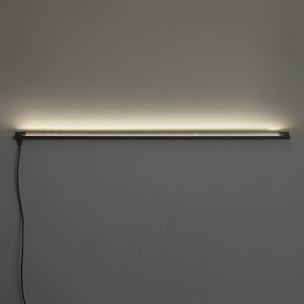 Modern fekete fali lámpa LED-del - Letterbox