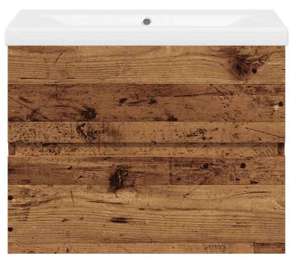 VidaXL Antik Fa Mosdószekrény - Beépített Mosdó - 61x39,5x49 cm