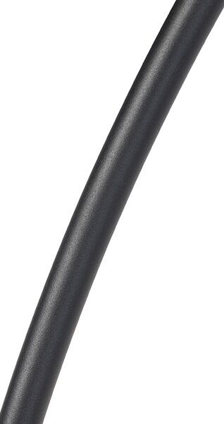 Fekete állólámpa barna és bézs csíkos lámpabúrával 50 cm - XXL