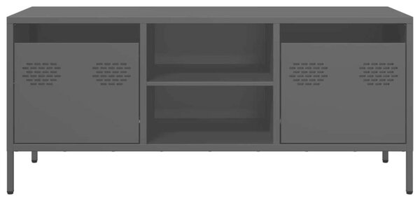 VidaXL Fém TV-szekrény - Fekete - 101,5x39x43,5 cm
