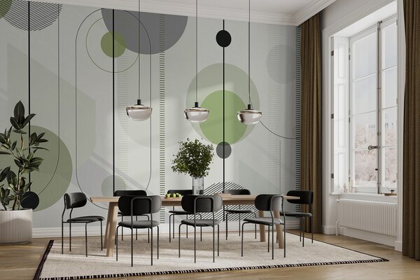 Fotótapéta Geometrikus design nyugtató színekben, Absztrakt fotótapéta, Népszerű fotótapéta, u95379v3 - Tapeko.hu