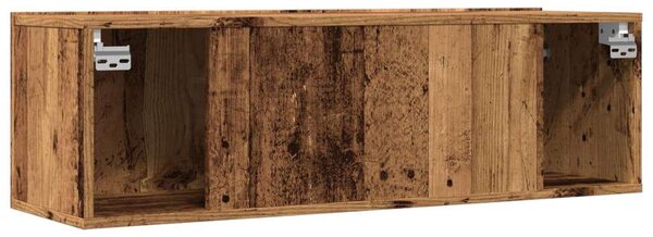 VidaXL Falra Szerelhető TV Szekrény - Antik Fa - 100x30x30 cm - 2 db