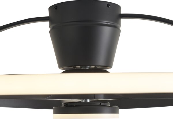 Mennyezeti ventilátor fekete, LED-del és távirányítóval - Steer