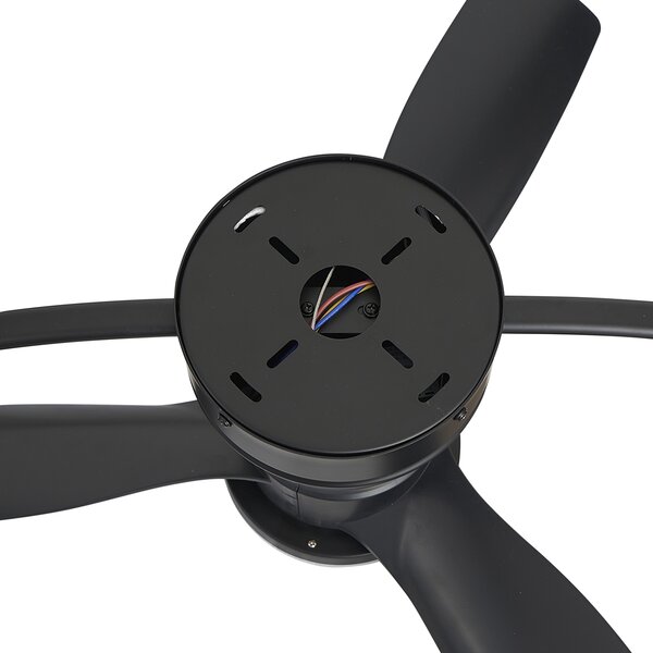 Mennyezeti ventilátor fekete, LED-del és távirányítóval - Steer