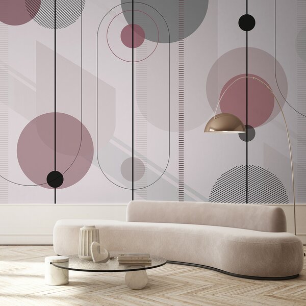 Fotótapéta Absztrakt körök és vonalak design, Modern fotótapéta, Modern fotótapéta, u95379v2 - Muralas.hu