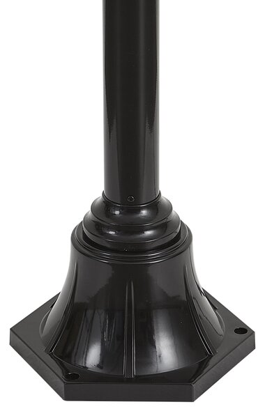 Modern kültéri lámpa fekete rézzel 235 cm 3-lámpás IP44 - Kansas