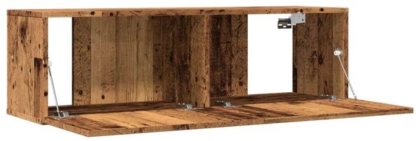 VidaXL Falra Szerelhető TV Szekrény - Antik Fa - 100x30x30 cm - 2 db