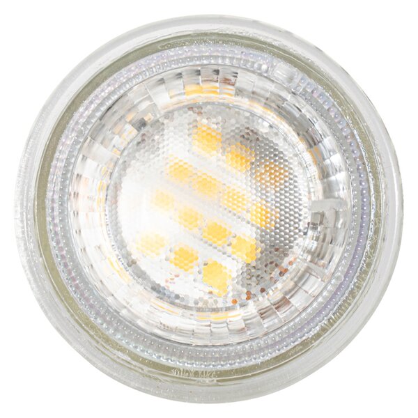 5 darabos GU10 50 mm-es dimmelhető LED izzókészlet átlátszó 2,5 W 450 lm 2700K