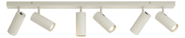 Modern, állítható, bézs színű, 100 cm-es, 6 ágú mennyezeti lámpa - Renna