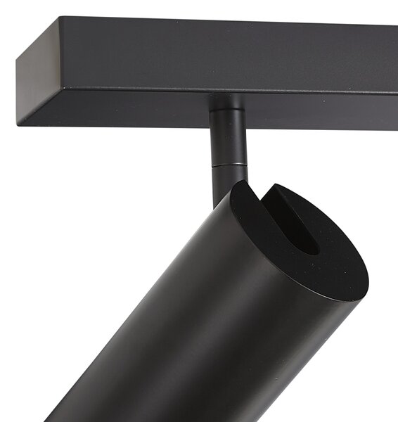 Modern mennyezeti lámpa fekete 102 cm 6 izzós állítható - Renna