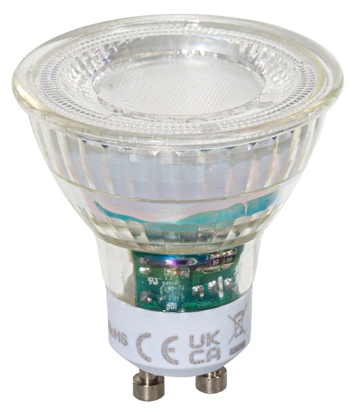 5 darabos GU10 50 mm-es dimmelhető LED izzókészlet átlátszó 2,5 W 450 lm 2700K