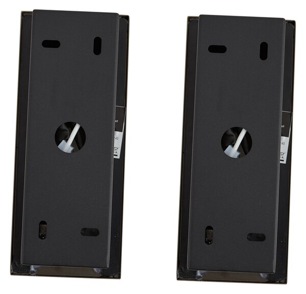 2 darabos modern fekete fali lámpa LED-del - Plaza