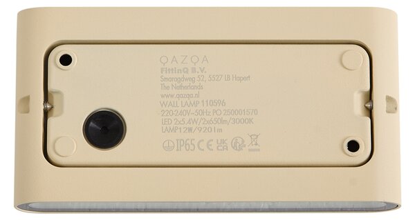 Modern kültéri fali lámpa bézs 17,5 cm LED-del IP65 - Batt