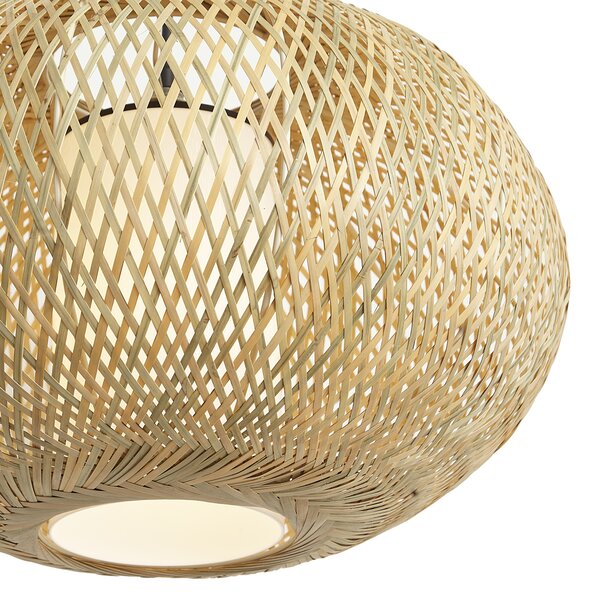 Japandi függőlámpa bambusz 50cm IP44 - Moana