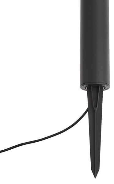 Modern kültéri oszlop lámpa 12V fekete LED-del IP65 - Voltaire Palo