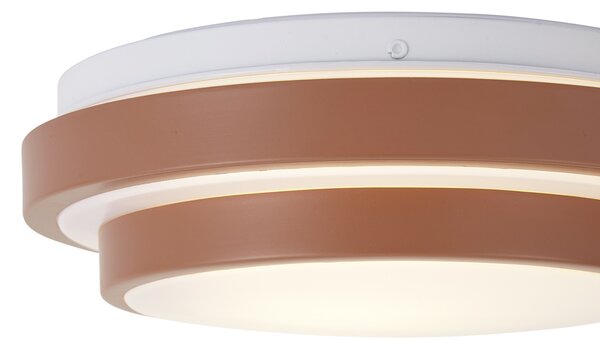 Modern Sienna mennyezeti lámpa fehér 25 cm IP44 - Walden