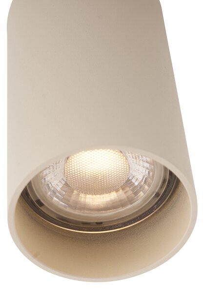 4 darabos modern bézs színű, felületre szerelhető spotlámpa készlet GU10 50mm kerek - Tuba