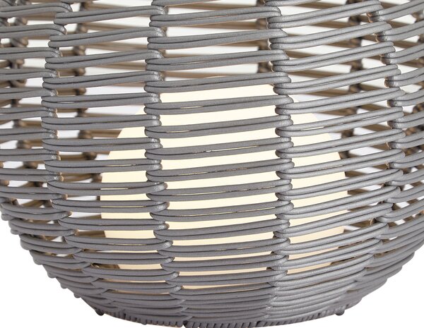Kültéri asztali lámpa sötétszürke 25 cm LED-del, USB-C-vel újratölthető IP44 - Oli