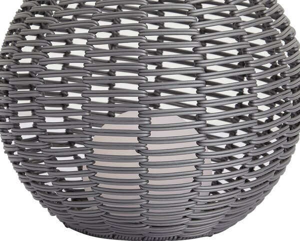 Kültéri asztali lámpa sötétszürke 30 cm LED-del, USB-C-vel újratölthető IP44 - Oli