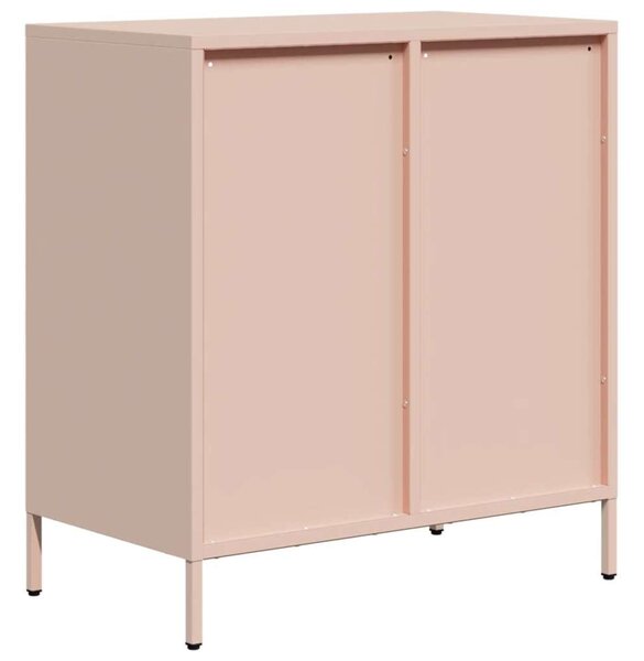 VidaXL Rózsaszín Fém Komód - 4 Fiókos - 68x39x73,5 cm