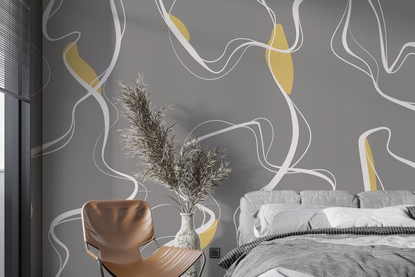 Fotótapéta Szürke és fehér minta, Designer fali fotótapéta, Népszerű fotótapéta, u99659v1 - Tapeko.hu