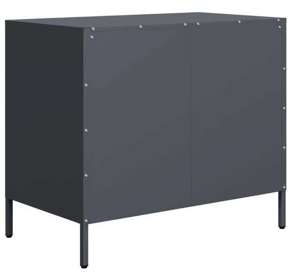 VidaXL Acél Komód - 3 Fiók - 68x39x58,5 cm