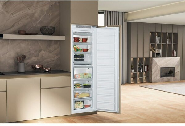 Whirlpool AFB 18402 Beépíthető fagyasztószekrény, bútorlap nélkül E Energiaosztály, Fagyasztó: 209L, Nofrost, Zajszint: 38 dB, Szél: 55.5 cm, Mag: 177.6 cm, Mély: 56 cm