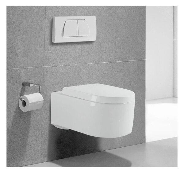 Mexen SOFIA Rimless függő WC csésze ülőkével, lassan záródó, 49 x 37 cm, fehér, 30541000