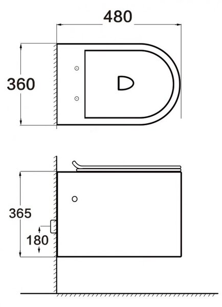 Mexen SOFIA Rimless függő WC csésze ülőkével, lassan záródó, 49 x 37 cm, fehér, 30541000