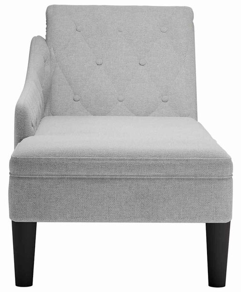 VidaXL Napágy - Szövet - Felhőszürke - 145cm