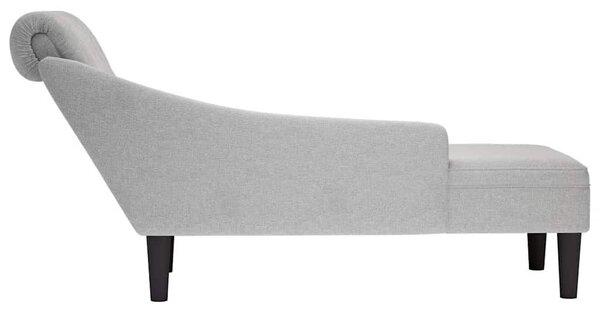 VidaXL Napágy - Szövet - Felhőszürke - 145cm