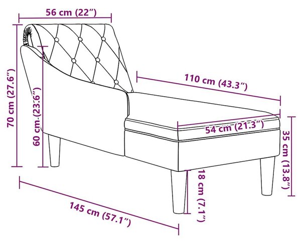 VidaXL Napágy - Szövet - Felhőszürke - 145cm